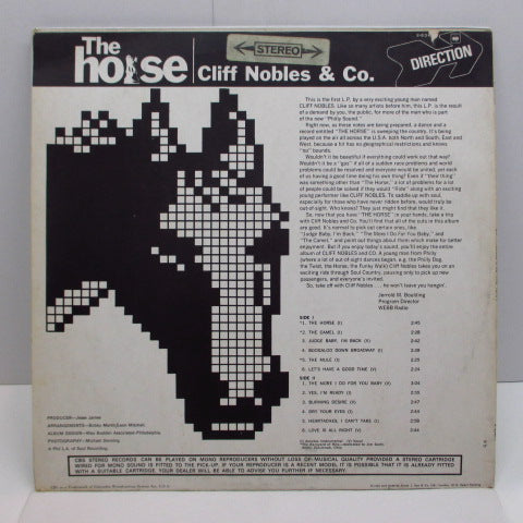 CLIFF NOBLES & Co. (クリフ・ノーブルズ)  - The Horse (UK Orig.Stereo LP/CS)
