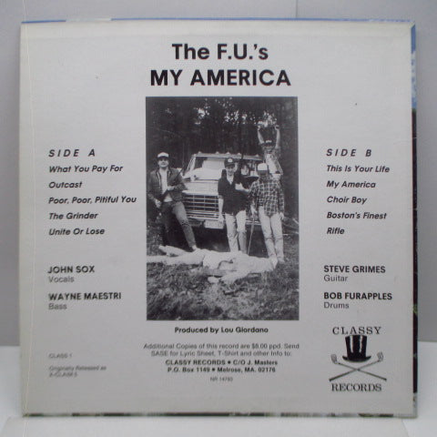 F.U.'S (エフユーズ)  - My America (US Reissue LP/Waterfall CVR)