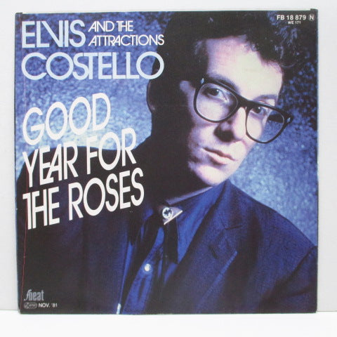 ELVIS COSTELLO And The Attractions (エルヴィス・コステロ & ジ・アトラクションズ)  - Good Year For The Roses (German Orig.7"+PS)