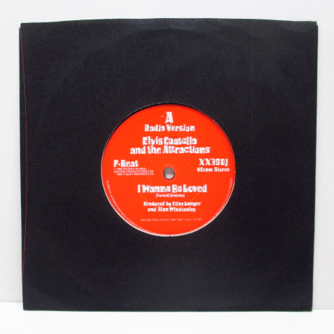 ELVIS COSTELLO & The Attractions ‎ - I Wanna Be Loved (UK Promo 7")