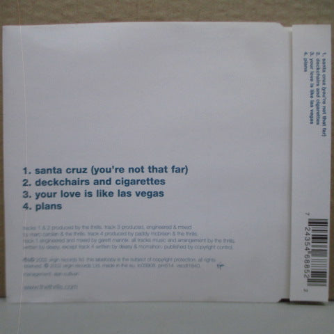 THRILLS, THE - Santa Cruz - You're Not That Far (UK Orig.CD-EP)