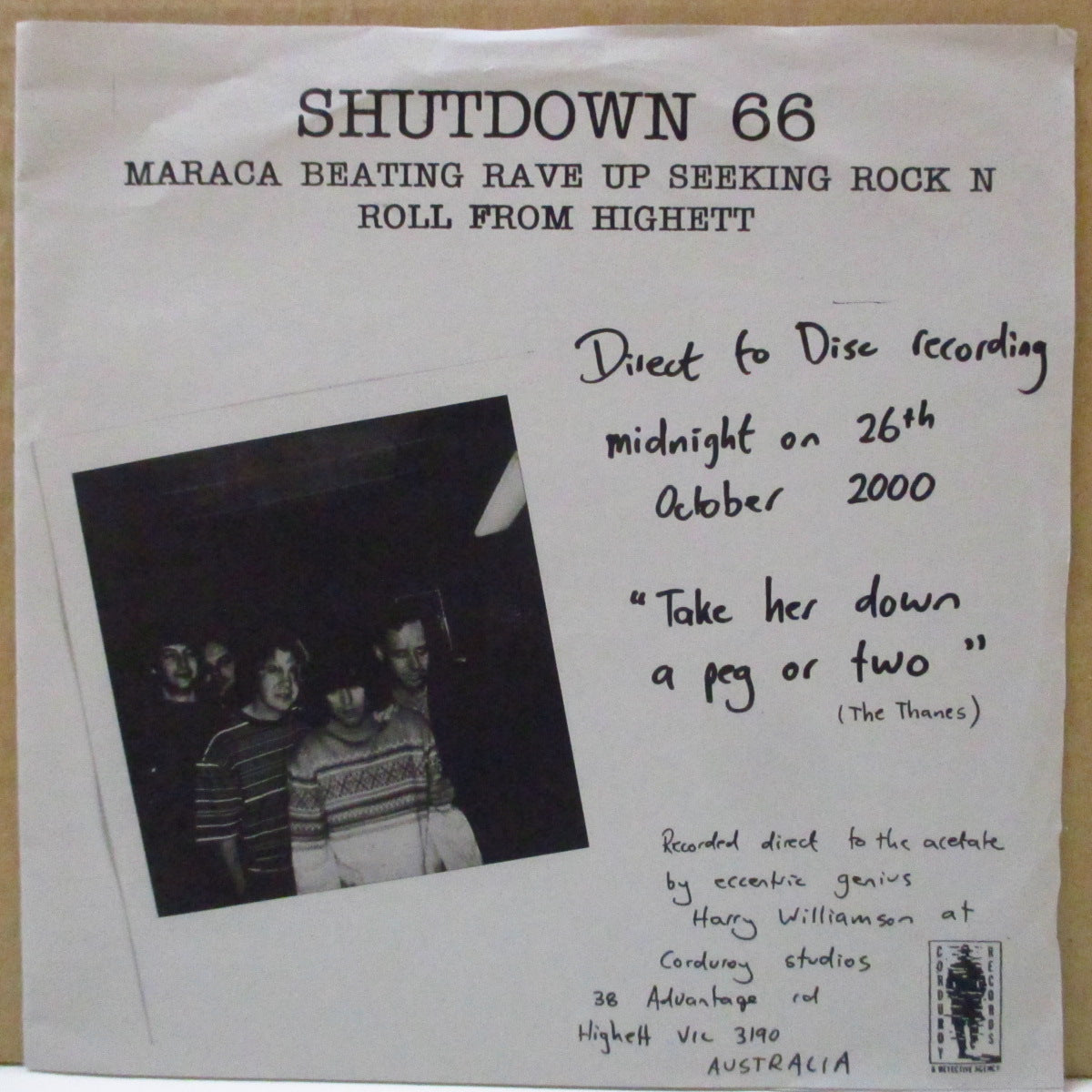 HEKAWIS, THE / SHUTDOWN 66 - Under My Thumb (OZ Orig.7")