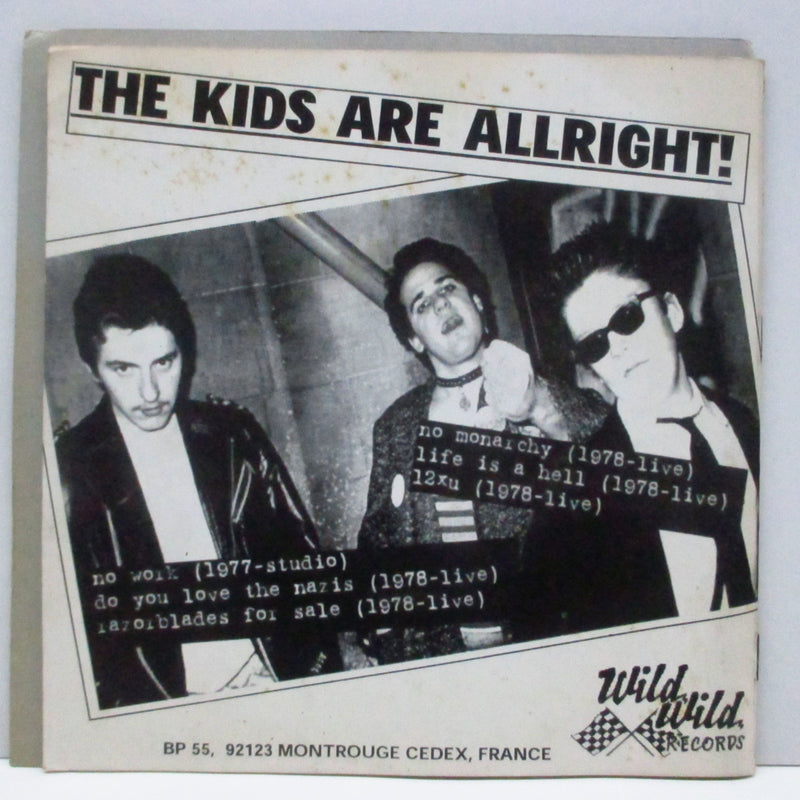 KIDS, THE (ザ・キッズ)  - Never Mind The Pistols, Here's The Kids (France 500 Ltd.7"EP)