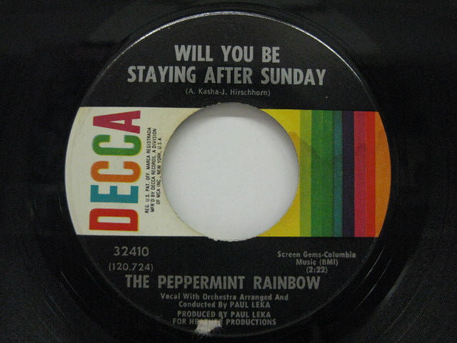 PEPPERMINT RAINBOW - Will You Be Staying After Sunday
