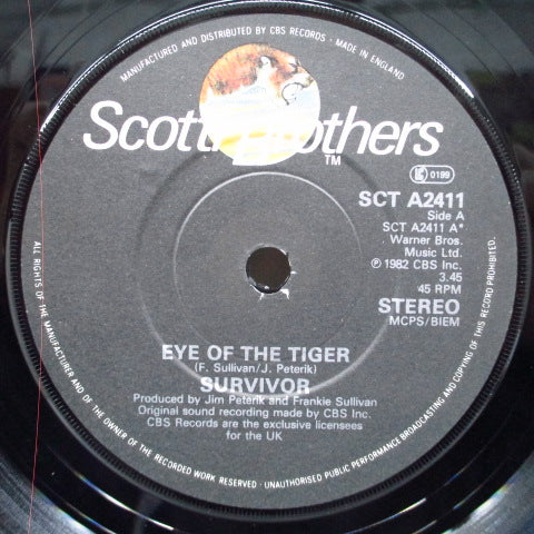 SURVIVOR - Eye Of The Tiger (UK Orig.Black Lbl.7"+PS)