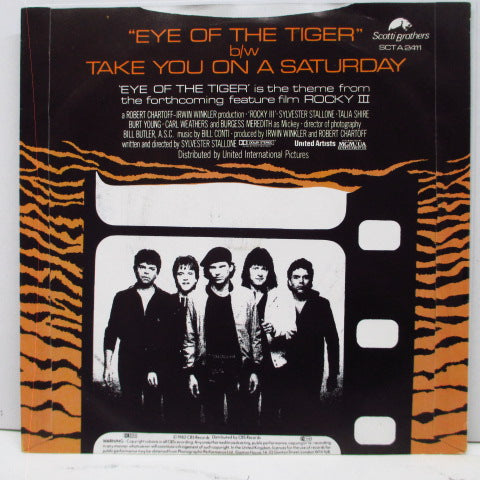 SURVIVOR - Eye Of The Tiger (UK Orig.Blue Plastic Lbl.7"+PS)