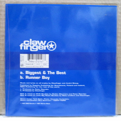 CLAWFINGER - Biggest&The Best(UK Orig.Blue Vinyl 7)