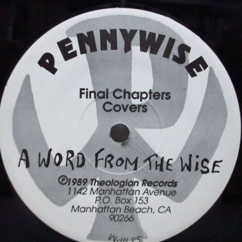 PENNYWISE (ペニーワイズ)  - A Word From The Wise (US 90's サードリプレス 7"EP+Blue CVR)