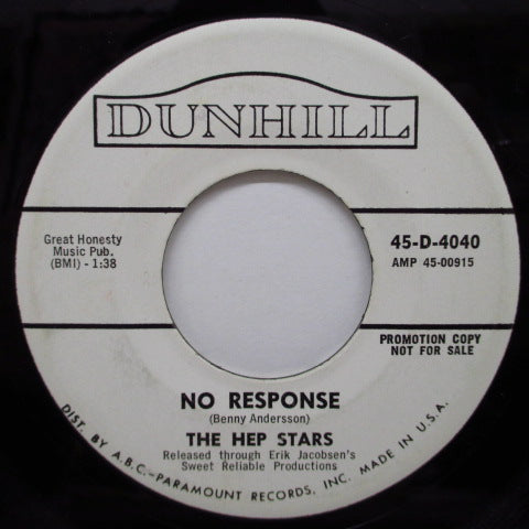 HEP STARS - No Response / Sunny Girl (US Orig.7"+CS)