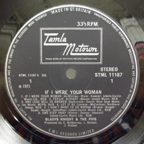 GLADYS KNIGHT & THE PIPS (グラディス・ナイトとピップス)  - If I Were Your Woman (UK Orig.Stereo LP/3面CFS)