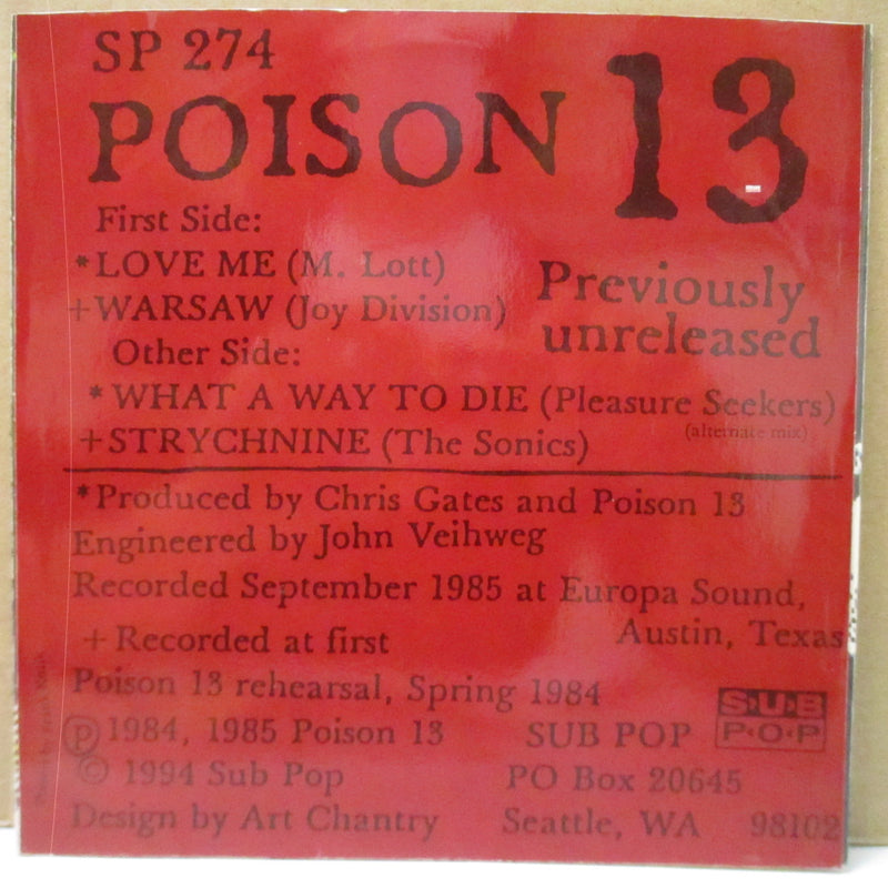 POISON 13 - S.T. (US Orig.7"+CS)