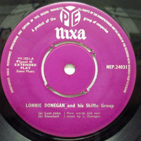 LONNIE DONEGAN & HIS SKIFFLE GROUP - Hit Parade (UK EP)