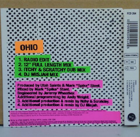 UTAH SAINTS - Ohio (UK Orig.CD-EP)