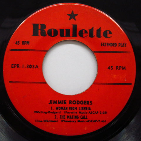 JIMMIE RODGERS - Woman From Liberia +3 (US EP)