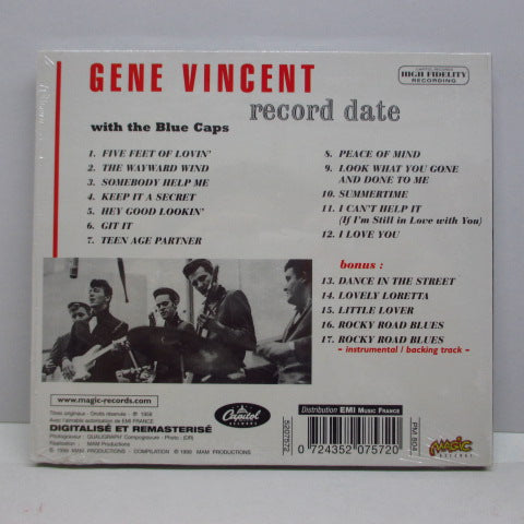 GENE VINCENT - A Gene Vincent Record Date (France CD)