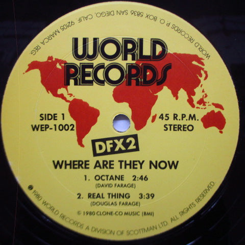 DFX2 - Where Are They Now (US Orig.12")