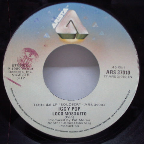 IGGY POP (イギー・ポップ) - Loco Mosquito (Italy Orig.7")