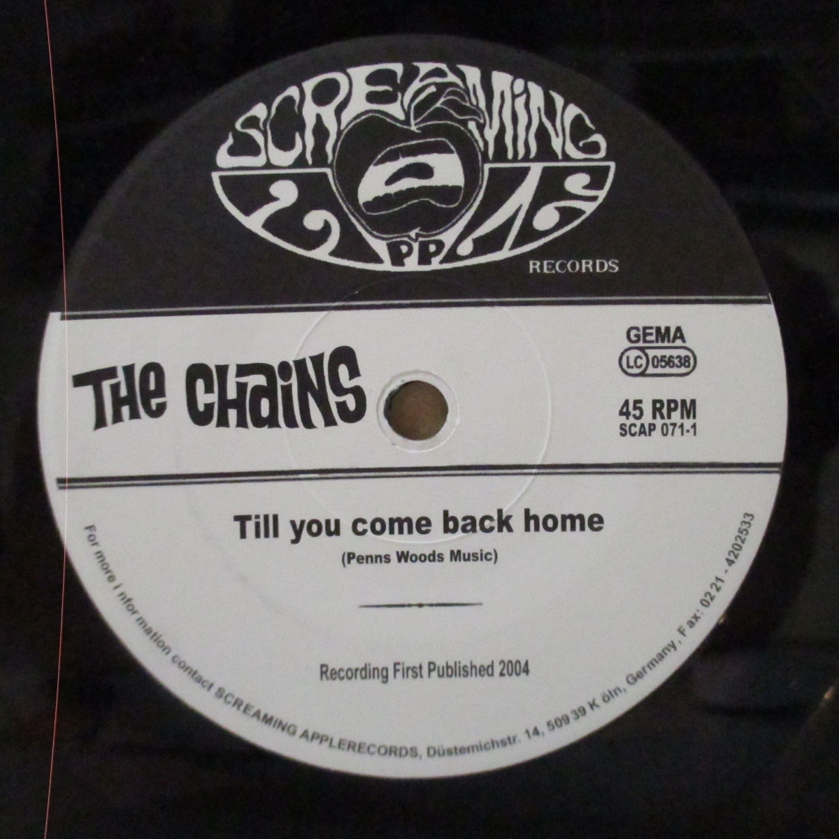 CHAINS, THE - Till You Com Back Home (German Orig.7"+PS)