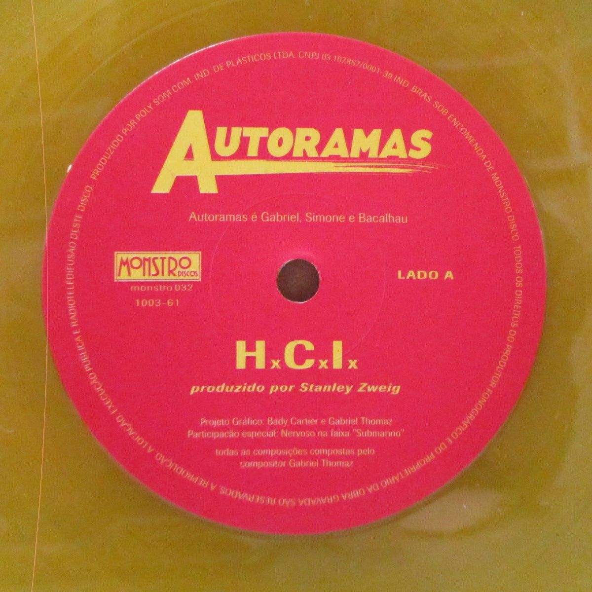 AUTORAMAS - HxCxLx (Brazil Orig.Clear Yellow Vinyl 7"+Die-Cut CVR)