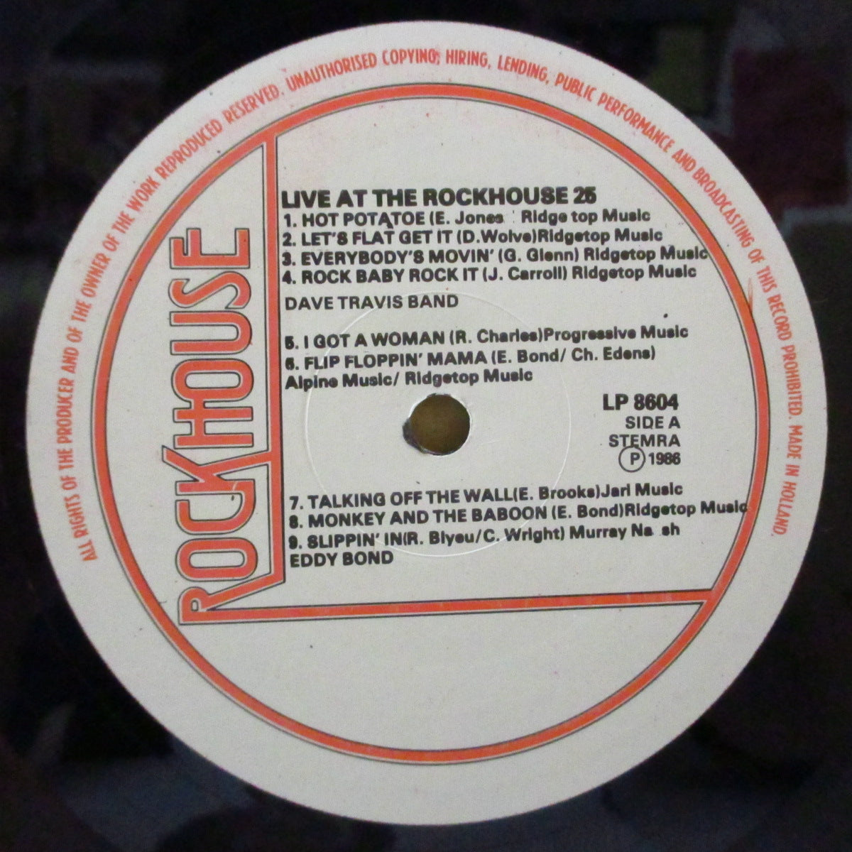 V.A. - Live At The Rockhouse 25 (Dutch Orig.LP)