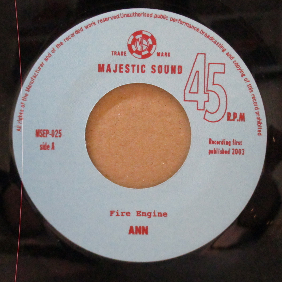 ANN - Fire Engine (Japan Orig.7"+PS)