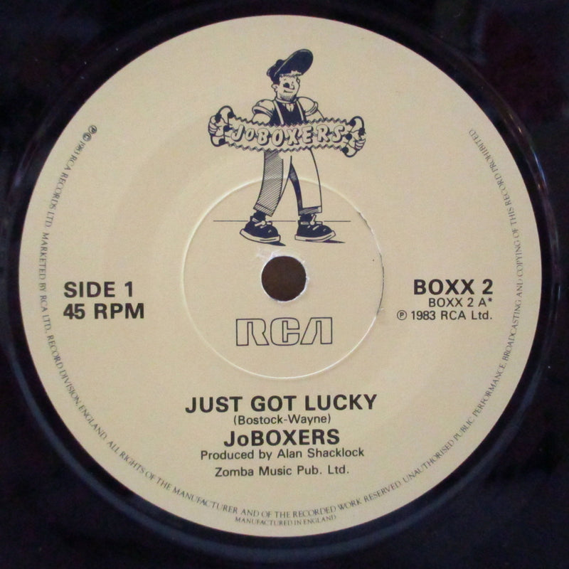 JoBOXERS (ジョーボクサーズ)  - Just Got Lucky (UK Orig.7"/光沢固紙折り返しジャケ)