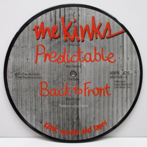 KINKS - Predictable (UK Ltd.Picture 7"+Stickered PVC)