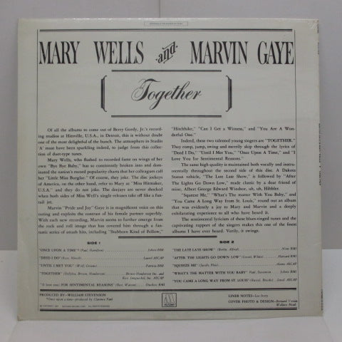 MARVIN GAYE / MARY WELLS (マーヴィン・ゲイ & メアリー・ウェルズ)- Together (US:80's Re/Seald!)
