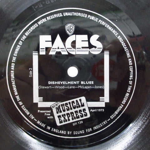 FACES (フェイセス)  - Dishevelment Blues (UK '73 NME FLEXI)