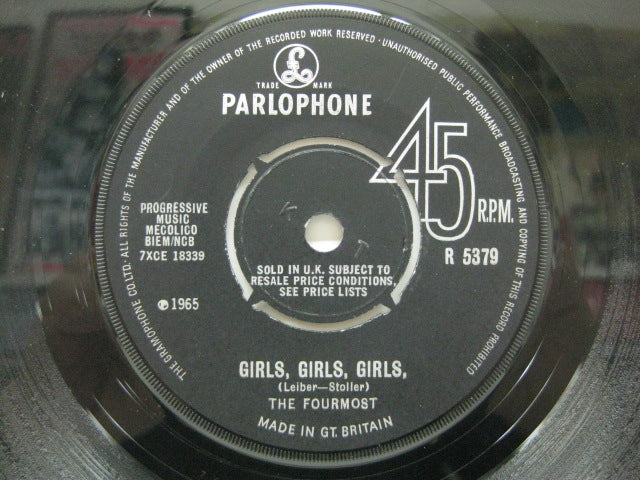 FOURMOST - Girls Girls Girls (UK Orig.7")