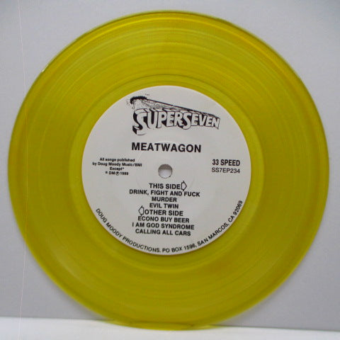 MEATWAGON - Drink, Fight, And Fuck (US Ltd.Yellow Vinyl 7")