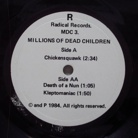 MDC - Millions Of Dead Children (US Orig.7")