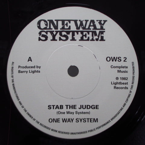 ONEWAY SYSTEM  (ワンウェイ・システム) - No Entry (UK Reissue 7"/OWS 2)