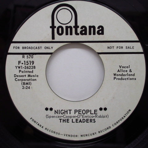 LEADERS - Night People (US Promo 7")