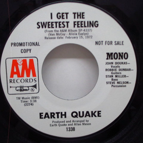 EARTH QUAKE (アース・クエイク)  - I Get The Sweetest Feeling (US Promo 7")