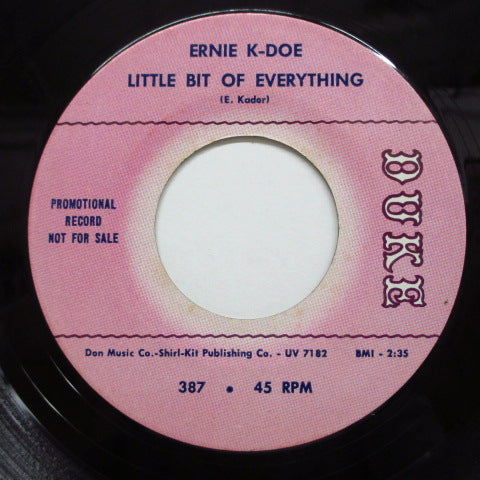 ERNIE K-DOE - Little Bit Of Everything / Someone (Promo)