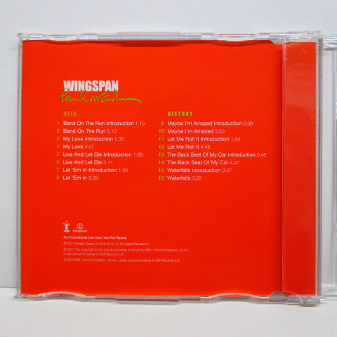 PAUL McCARTNEY - Wingspan - Hits And History (EU PROMO 16-Track)