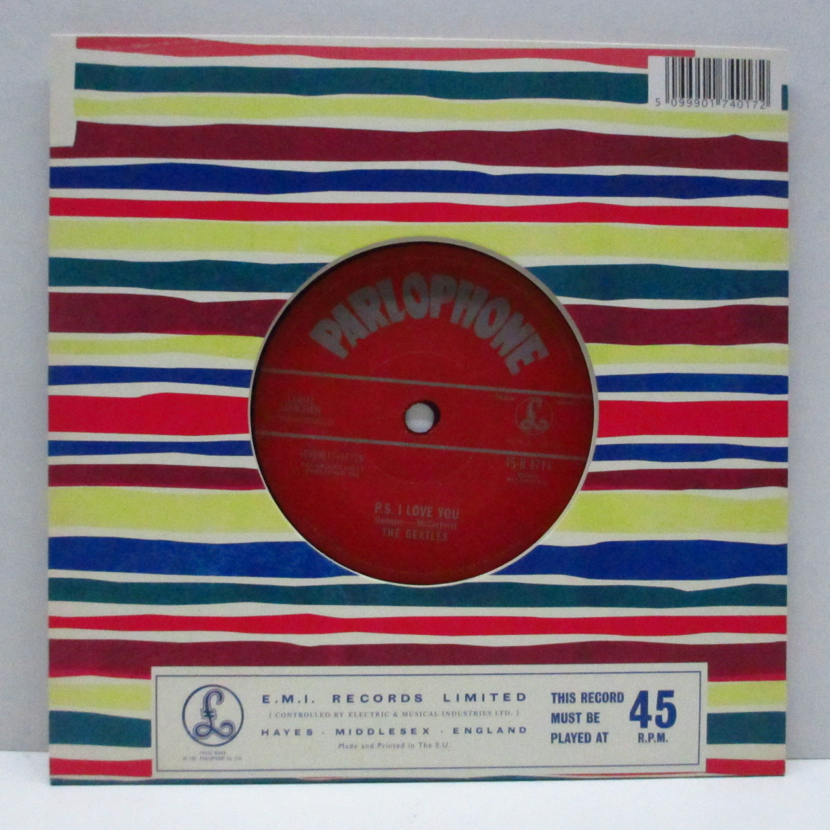 BEATLES - Love Me Do (EU '12 Withdrawn Reissue 7"+CS)