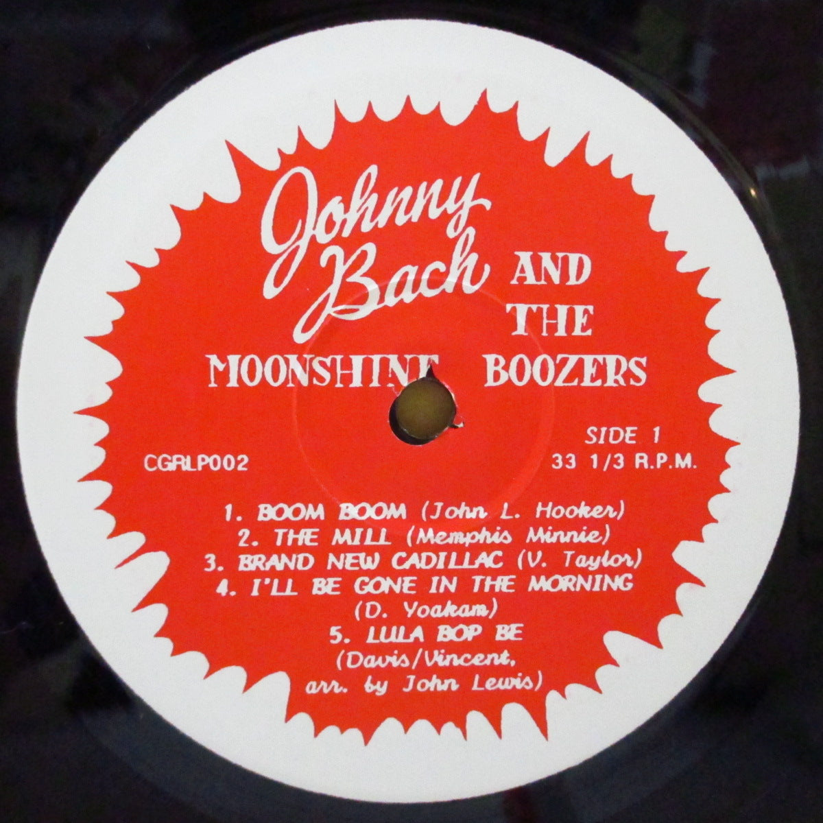 JOHNNY BACH And The Moonshine Boozers  (ジョニー・バッハ・アンド・ザ・ムーンシャイン・ブーザーズ)  - Feelin No Pain (UK Orig.10")