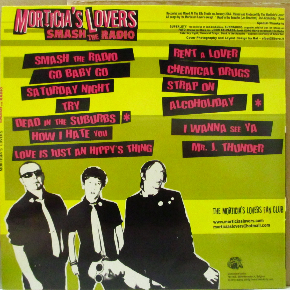 MORTICIA'S LOVERS - Smash The Radio (Belgium Orig.LP)