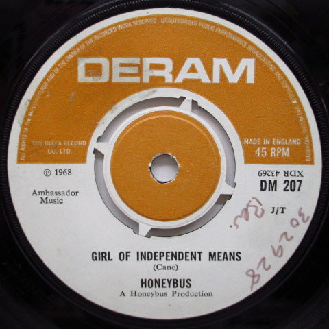 HONEYBUS - Girl Of Independent Means (UK Orig.7"+CS)