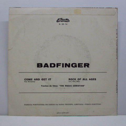 BADFINGER (バッドフィンガー)  - Come And Get It (PORTUGAL Orig.7"+PS)