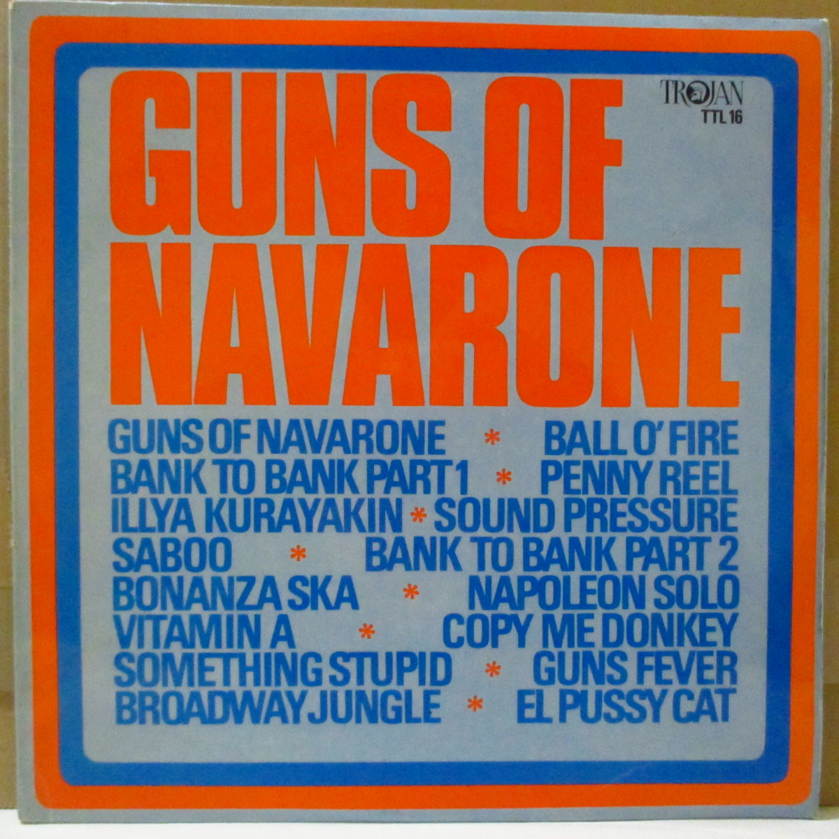 V.A. (60's ジャマイカ・スカ・コンピ) - Guns Of Navarone (UK オリジナル モノラル LP/表面コーティングジャケ)