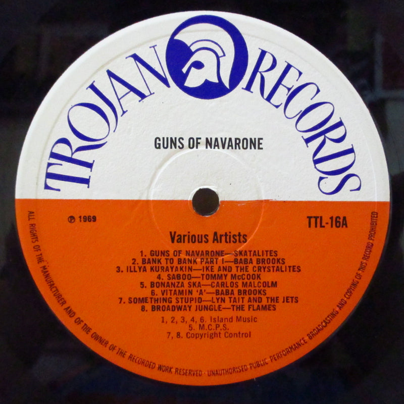 V.A. (60's ジャマイカ・スカ・コンピ) - Guns Of Navarone (UK オリジナル モノラル LP/表面コーティングジャケ)