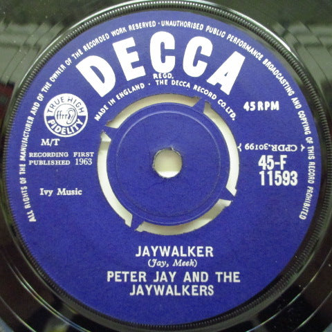 PETER JAY AND THE JAYWALKERS - Jaywalker / Totem Pole (UK Orig.7")