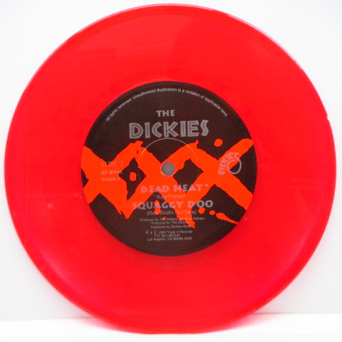 DICKIES, THE (ザ・ディッキーズ) - Roadkill (US 限定「レッドヴァイナル」7"+光沢固紙製ジャケ)