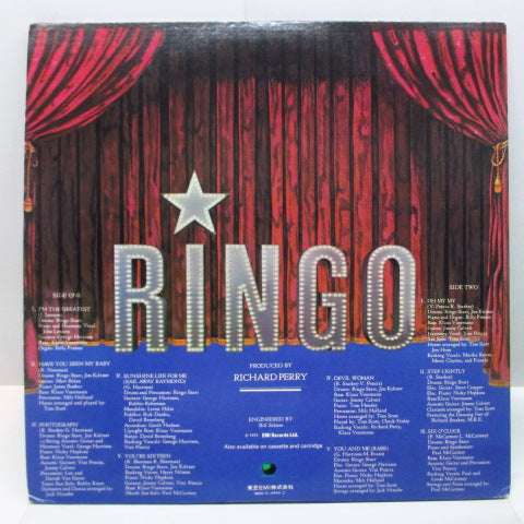 RINGO STARR - Ringo (Japan Re LP+Obi/EAS-80700)