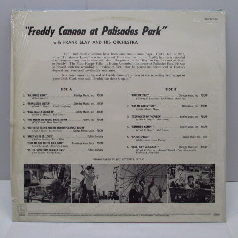 FREDDIE CANNON (FREDDY CANNON) フレディ・キャノン - Palisades Park (German '82年再発 LP )