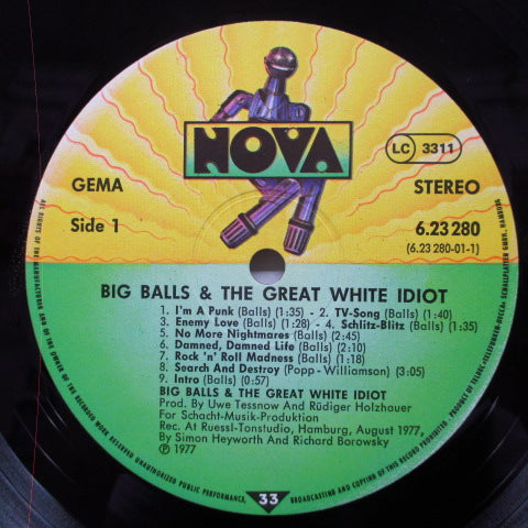 BIG BALLS & THE GREAT WHITE IDIOT - S.T. (German Orig.LP w/Sign)