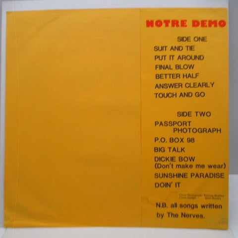 NERVES, THE - Notre Demo (UK Ltd.LP)